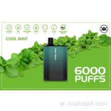 الولايات المتحدة الأمريكية حار المتاح نظام جراب 6000puffs vape القلم